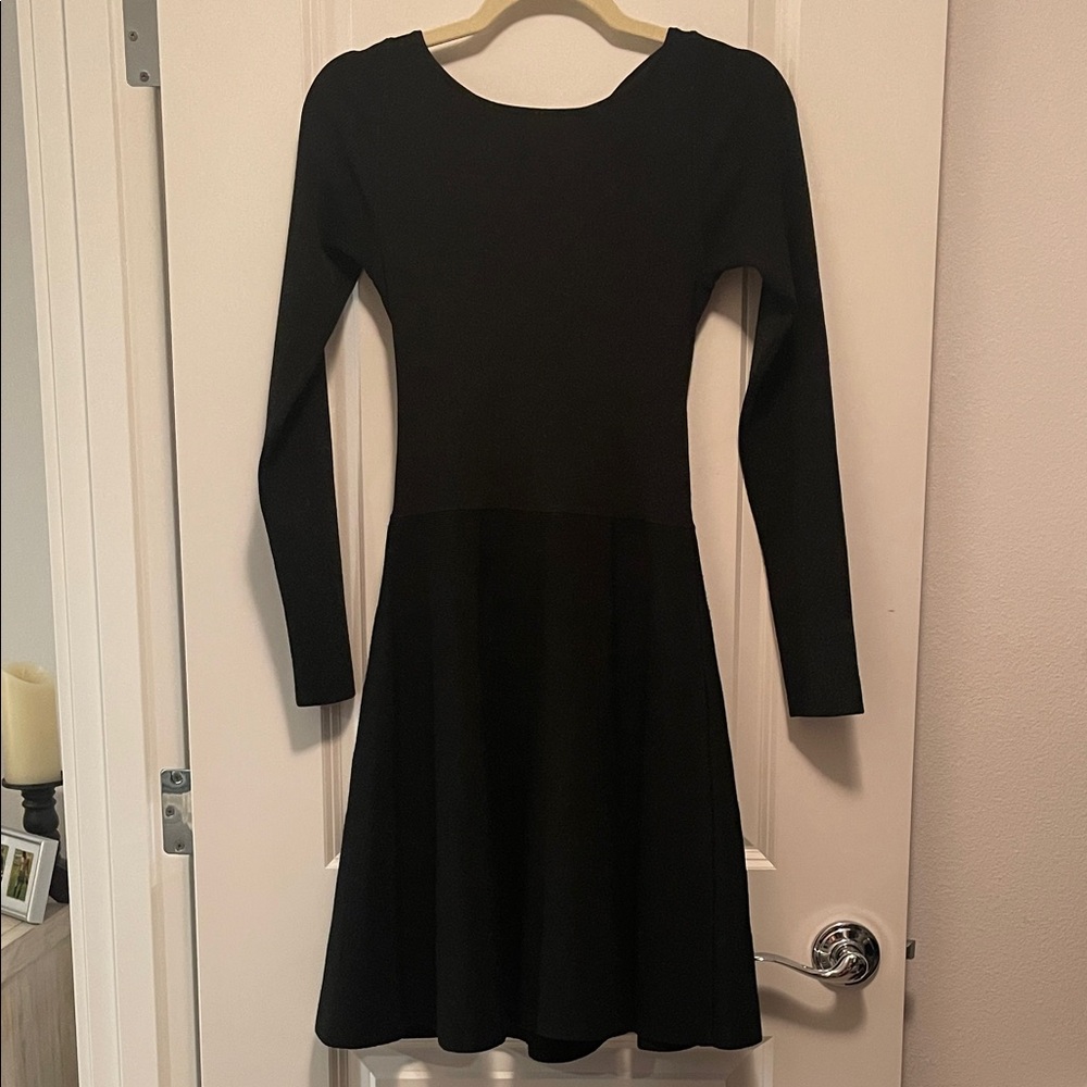 Club Monaco Black Long Sleeve Dress